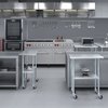 Amgood 18x30 Rolling Prep Table with Stainless Steel Top AMG WT-1830-WHEELS